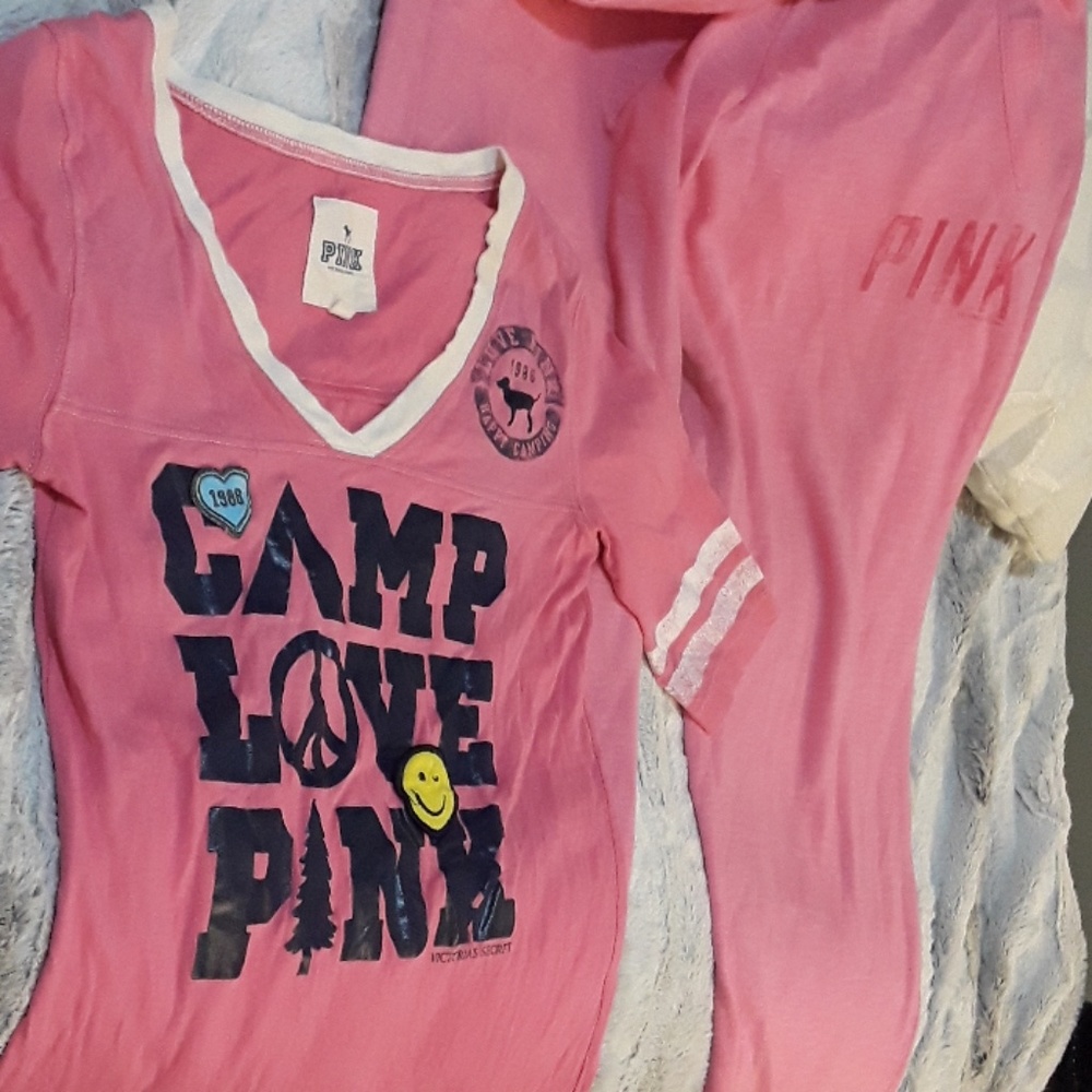 Pink Victoria Secret sweatpant & shirt bundle - Picture 7 of 8